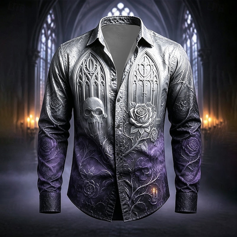 Victor | Gotische Halloween Statement Shirt