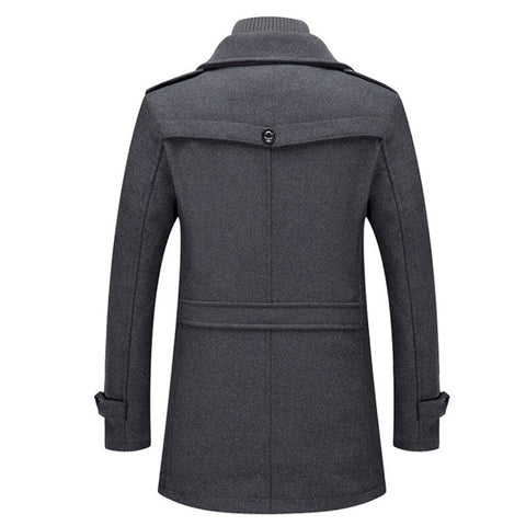 Heren Lange Winterjas Peaky Blinders Stijl