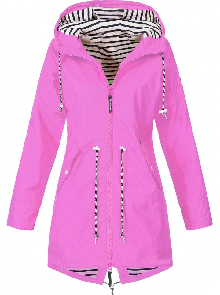 Dames Gewatteerde Hoodie Met Rits Utility Jas