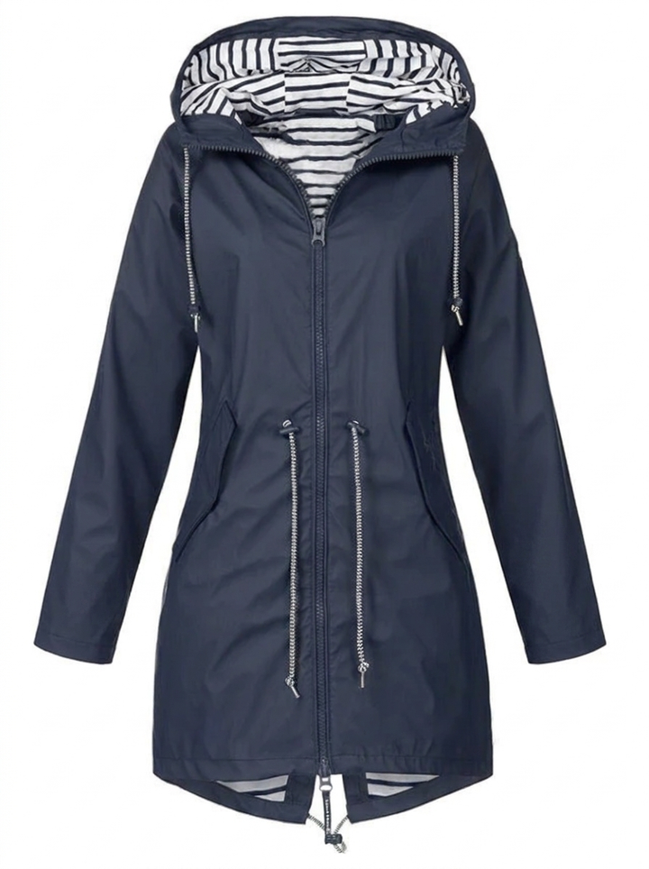 Dames Gewatteerde Hoodie Met Rits Utility Jas