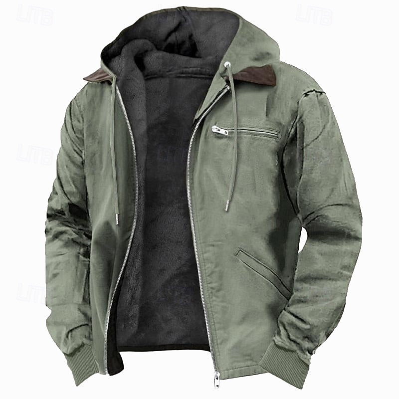 Gideon | Fleece-gevoerde Hooded Jast