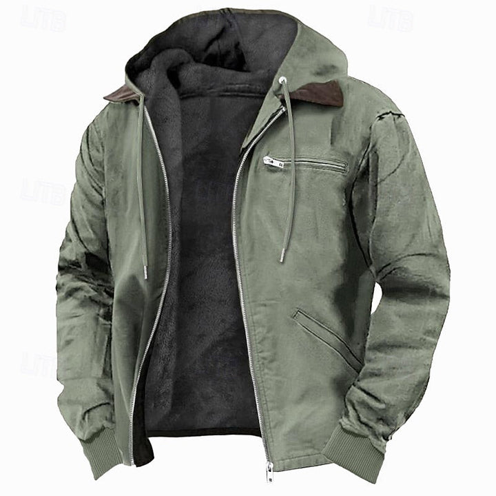 Gideon | Fleece-gevoerde Hooded Jast