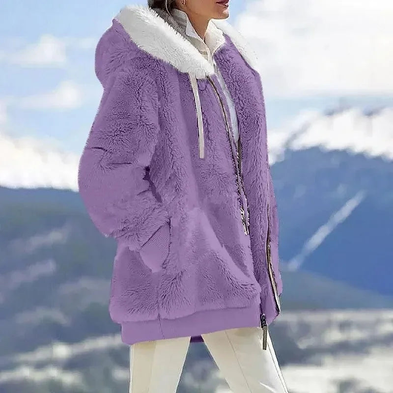 EMMA - SNOW LUXE ZIP HOODIE