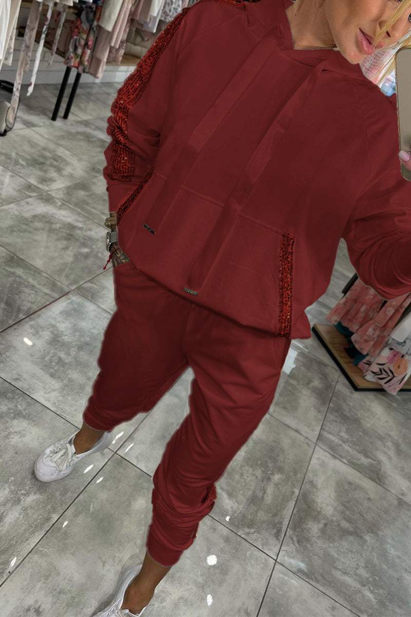 Dames Hoodie Set met Joggingbroek en Comfortabele Pasvorm