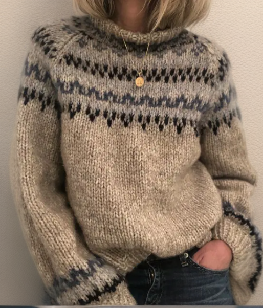 Ashley | Vintage Handgefertigde IJslandse Trui