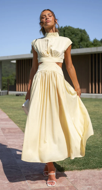 Noa - Maxi jurk met stijlvolle uitgesneden taille