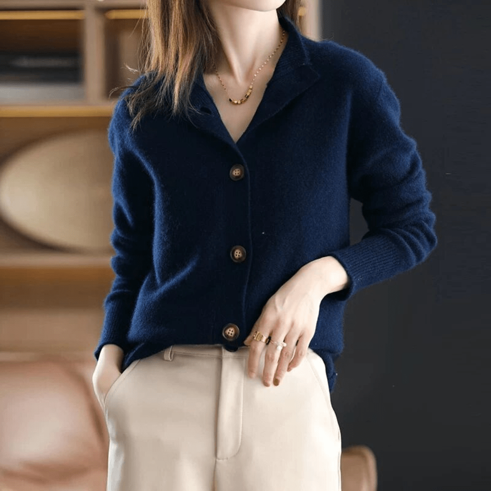 Anny - Luxe Cashmere Gebreide Cardigan