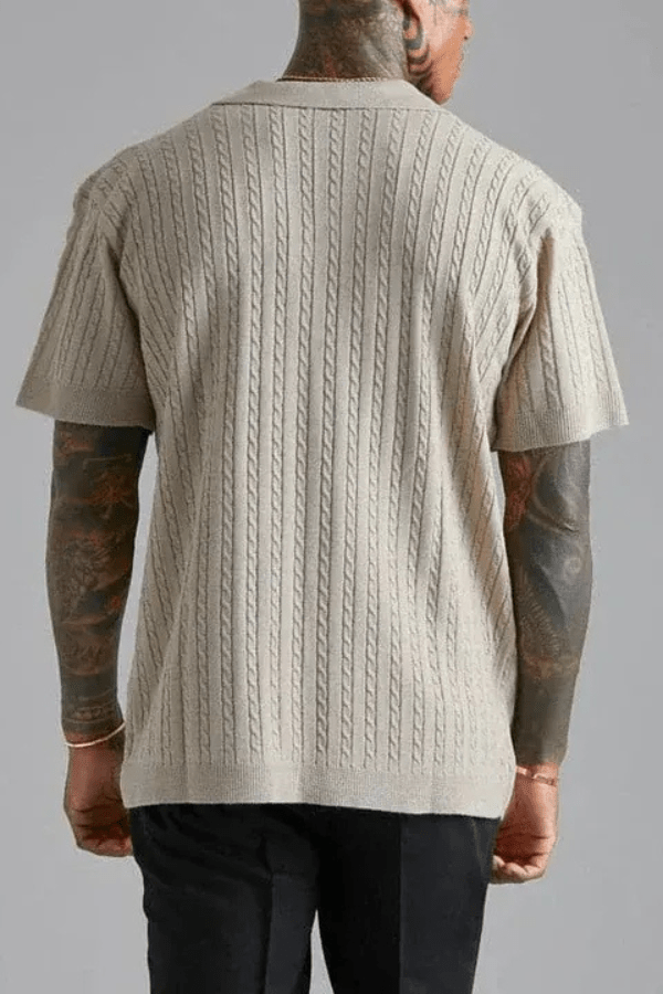 Jacquard | Top Heren Ronde Hals Zomer Casual
