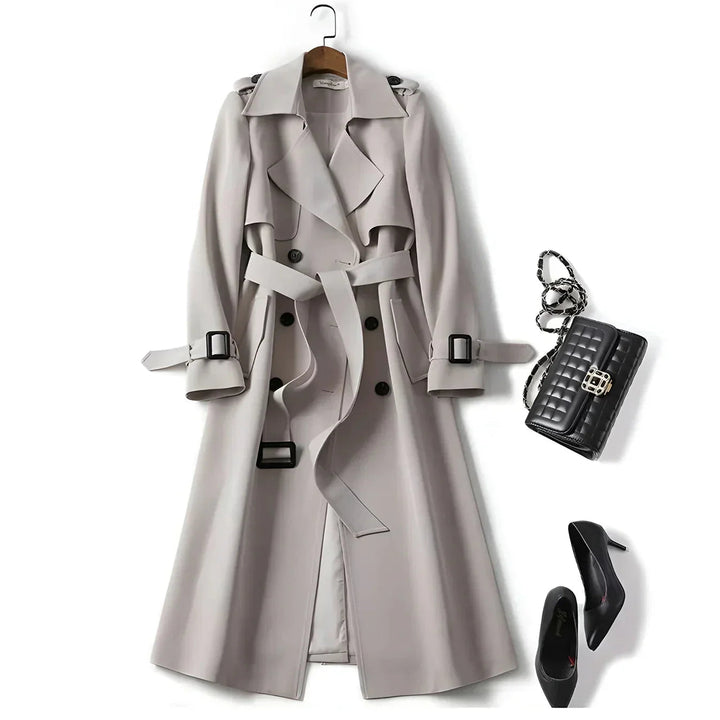 Jade | Gecincherde Tailored Verfijnde Trenchcoat