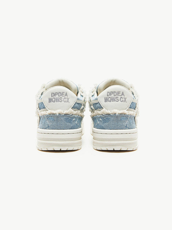 Dames Vintage Denim Platform Sneakers