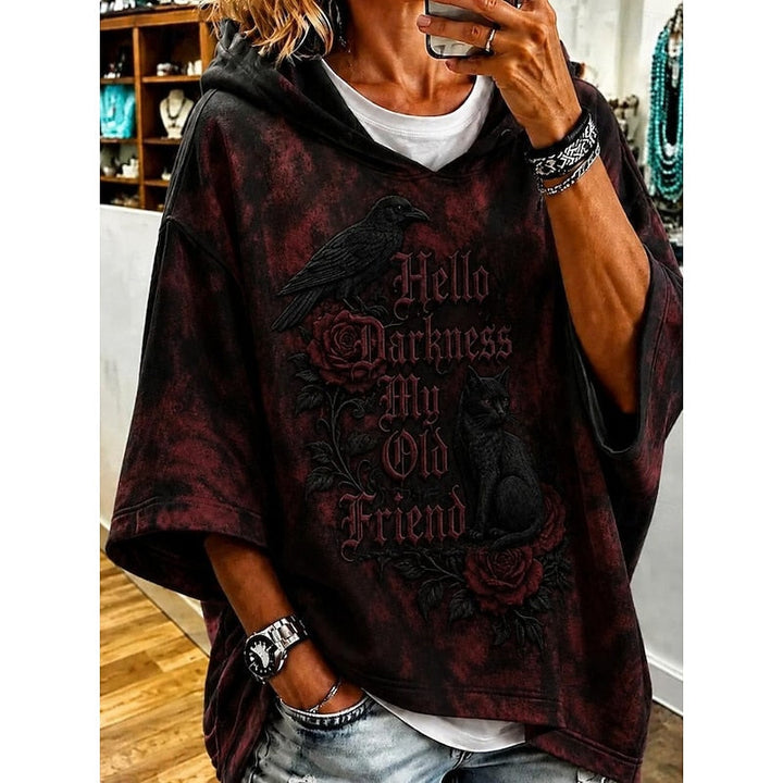 Esme | Halloween Grafisch Hoodie met Capuchon
