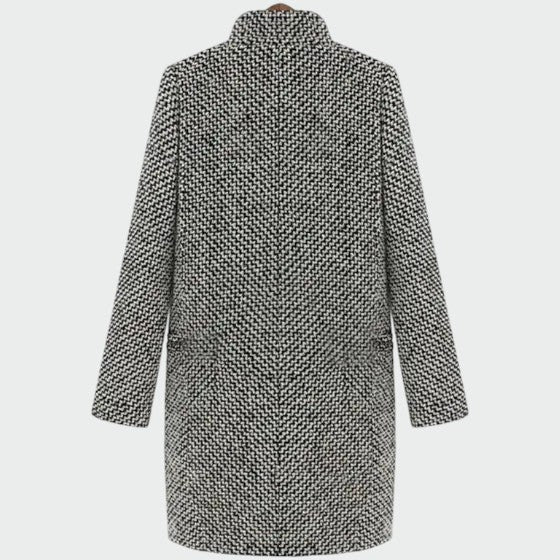 Dames Houndstooth Langlijn Gepast Jasje