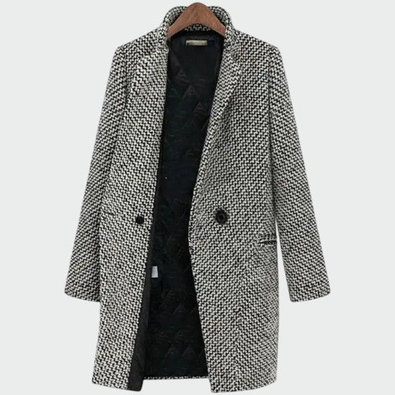 Dames Houndstooth Langlijn Gepast Jasje