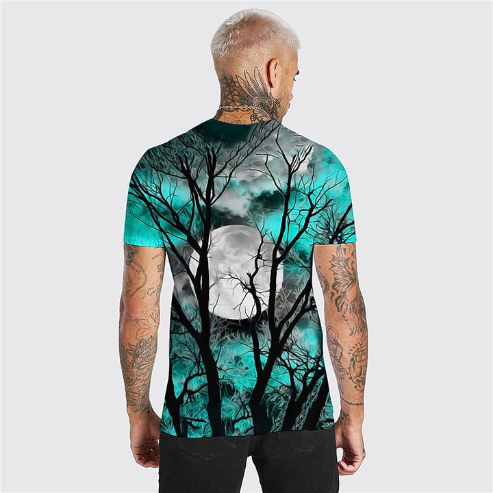 Jonah | Halloween Maan Graphic Crew Neck T-Shirt