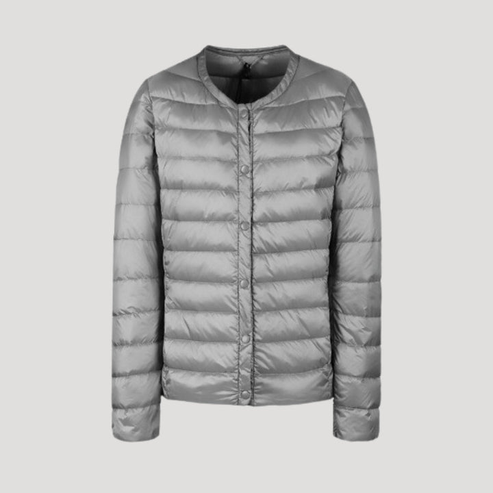 Lieke | Gewatteerde Kraagloze Sculpted Puffer Jast
