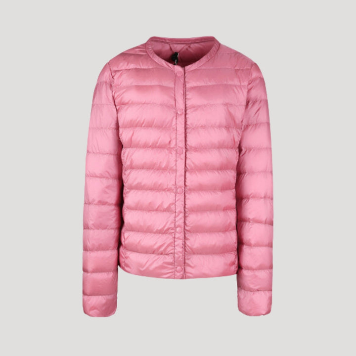 Lieke | Gewatteerde Kraagloze Sculpted Puffer Jast