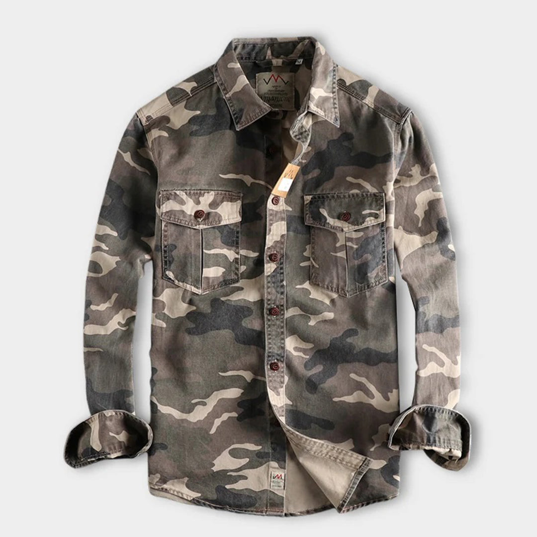 Marick | Herenhemd met camouflageprint