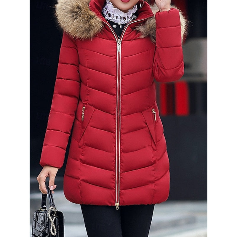 Gwendolyn | Gewatteerde Winterparka met Capuchon