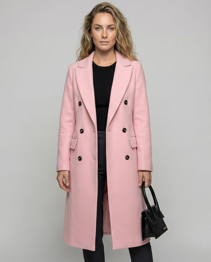 Melis | Chic Trenchcoat met Notch-Lapel en Kap