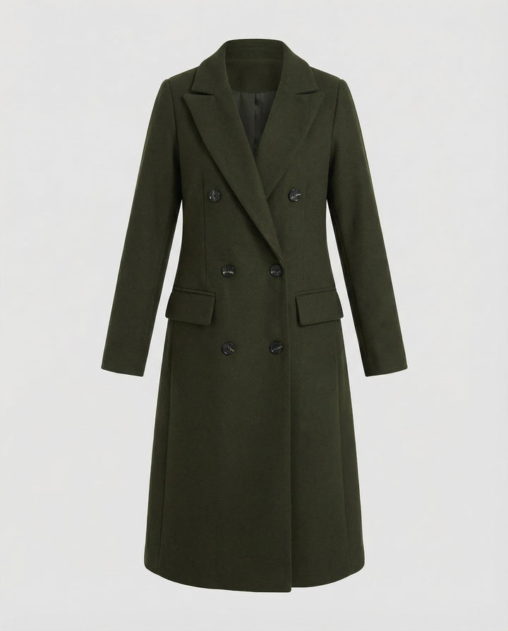 Melis | Chic Trenchcoat met Notch-Lapel en Kap