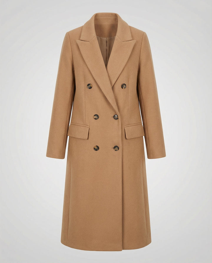 Melis | Chic Trenchcoat met Notch-Lapel en Kap