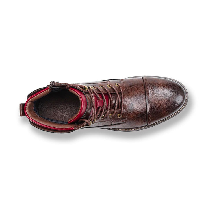 Heren Dress Boots Met Vetersluiting & Rits