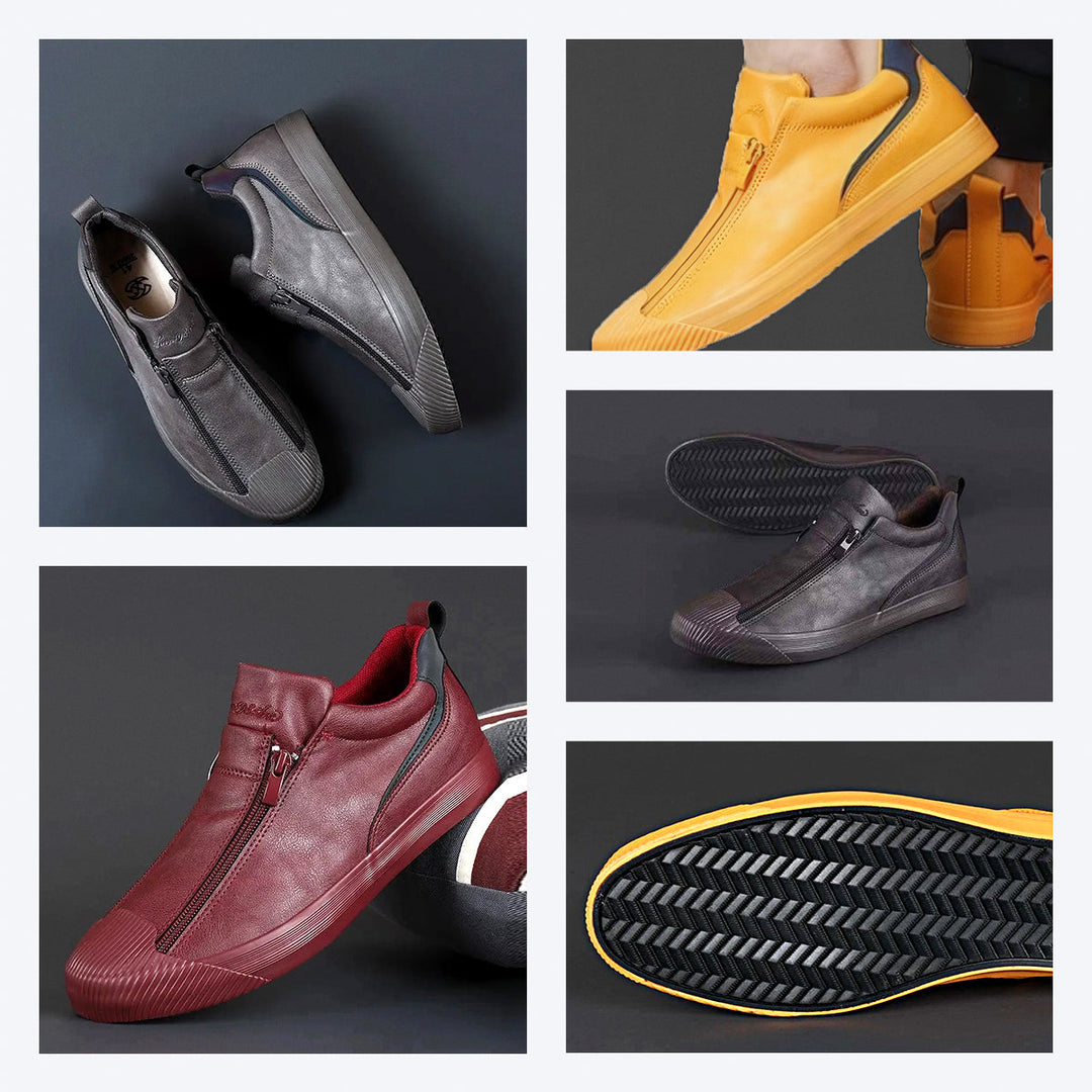 Heren Sneakers met Rits en Comfort – Noah