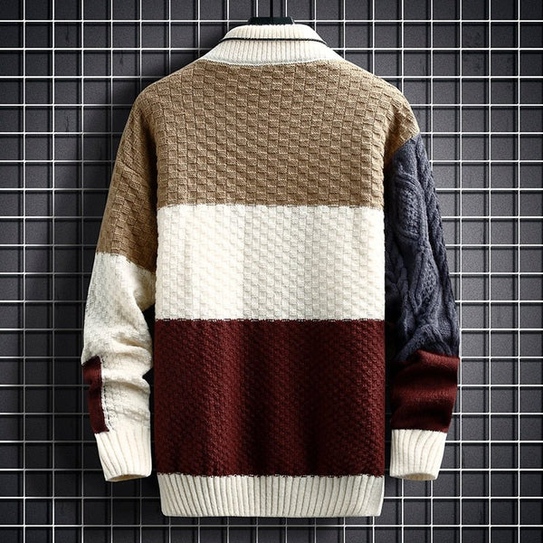 Alice - Elegante Patchwork-Trui