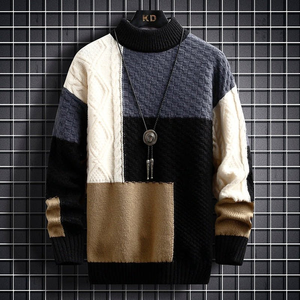Alice - Elegante Patchwork-Trui