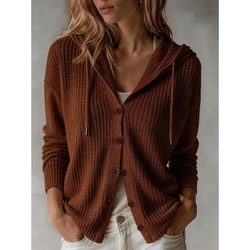 Frances | Gewatteerde Knopen-Voorkant Cardigan