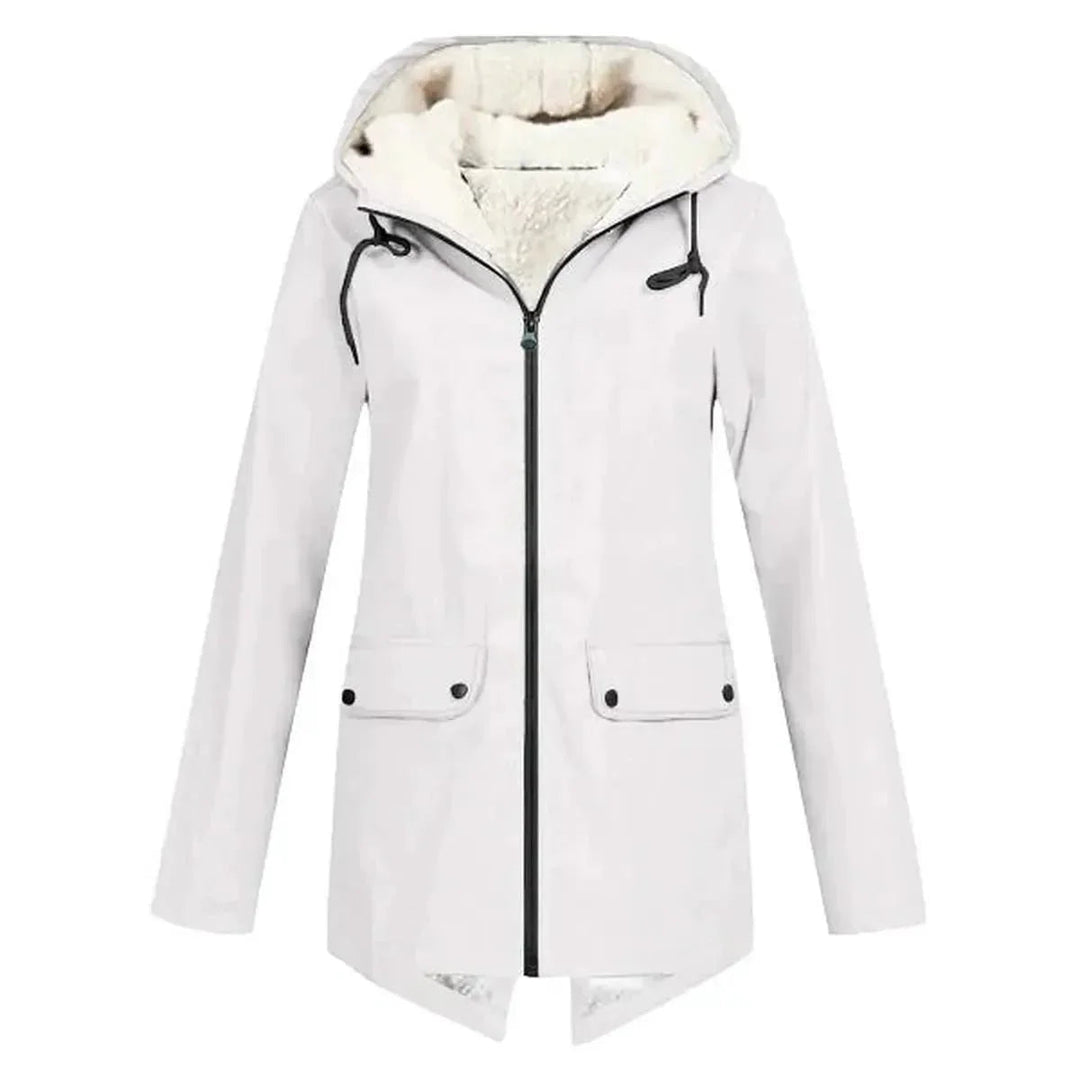 Nika | Oversized Sleek Trench Coat met Notch-Lapel