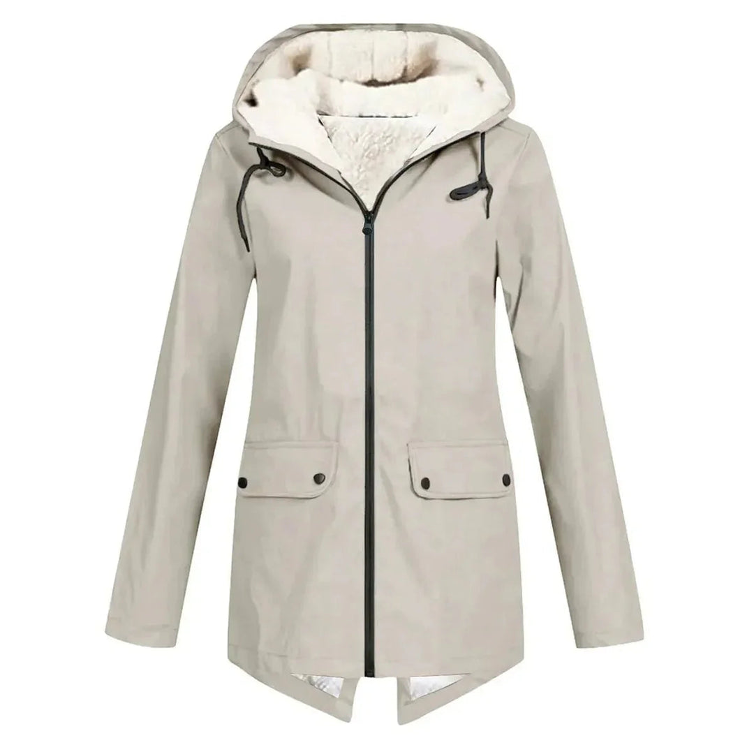 Nika | Oversized Sleek Trench Coat met Notch-Lapel