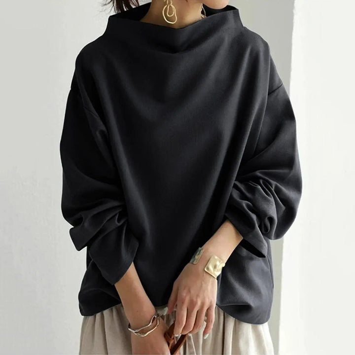 Patrizia | Gestructureerde Hoge Hals Top