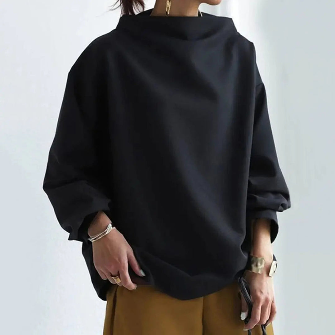 Patrizia | Gestructureerde Hoge Hals Top
