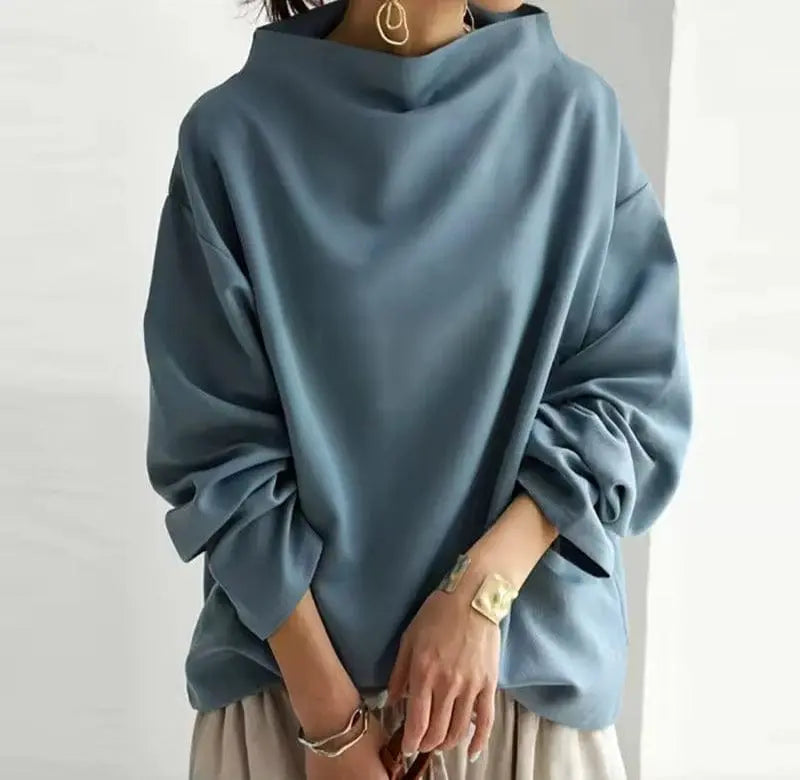 Patrizia | Gestructureerde Hoge Hals Top