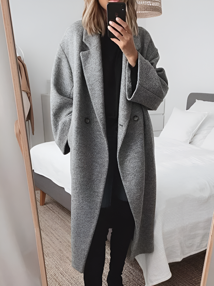 Dames Oversized Dubbelzijdige Lange Jas