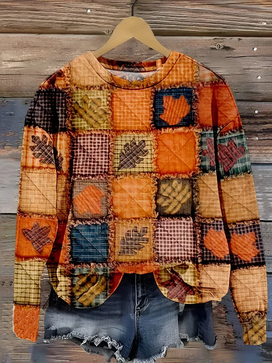Evelien - Zachte Patchwork Trui