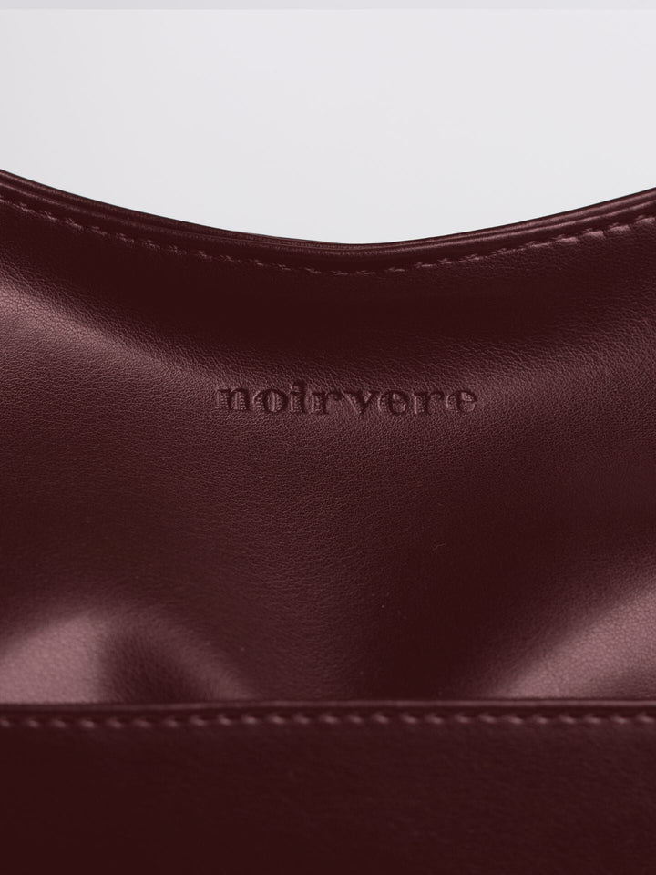 Minimalistisch vegan leer hobo schoudertas