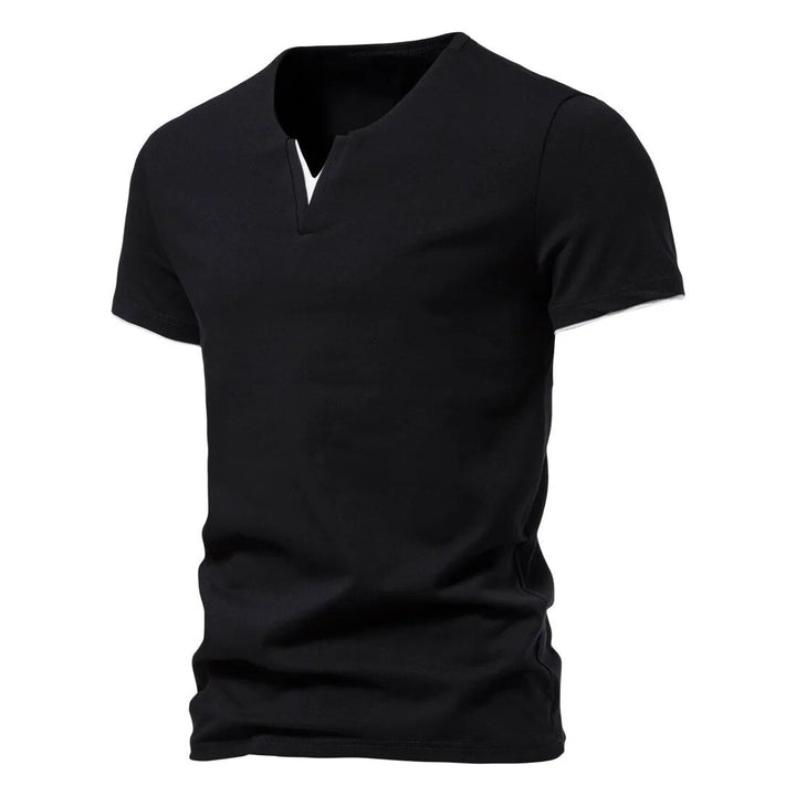 Rieks | Katoenen Slim Fit T-shirt