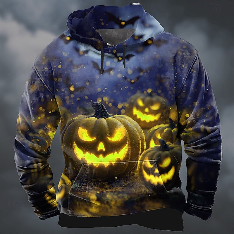 Barnaby | Halloween Pompoenprint Hoodie