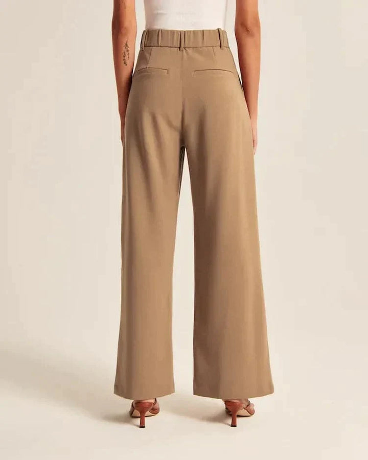 Saskia | Hoge Taille Wijde Pijp Broek