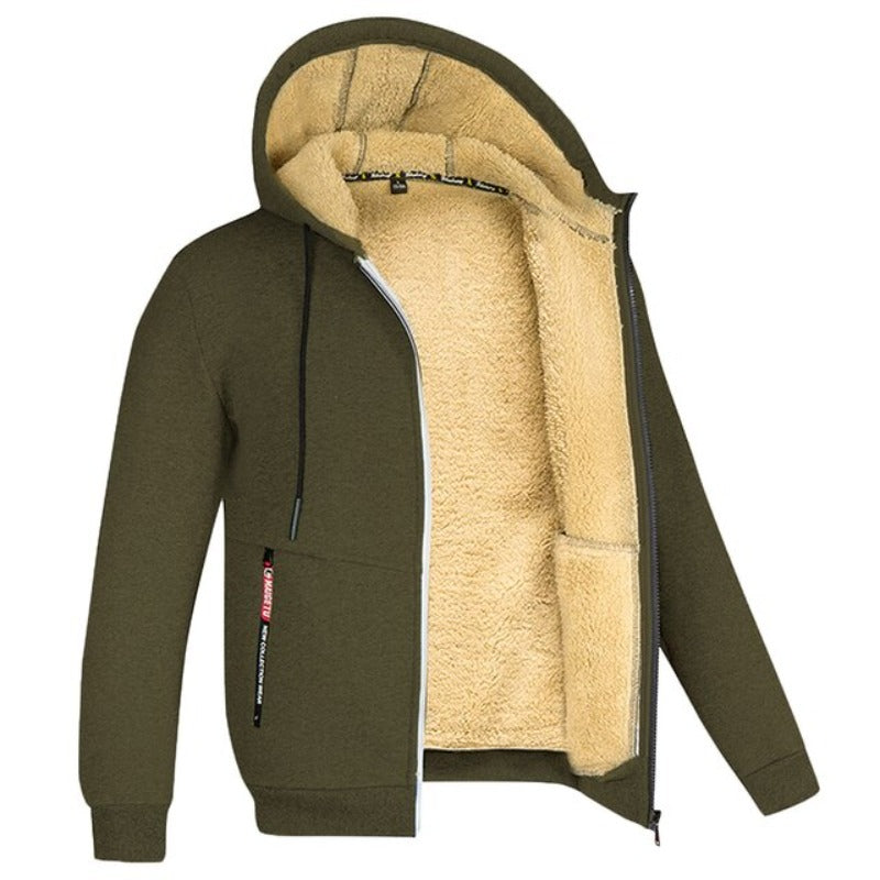 Sherpa | Wollen herenvest met capuchon
