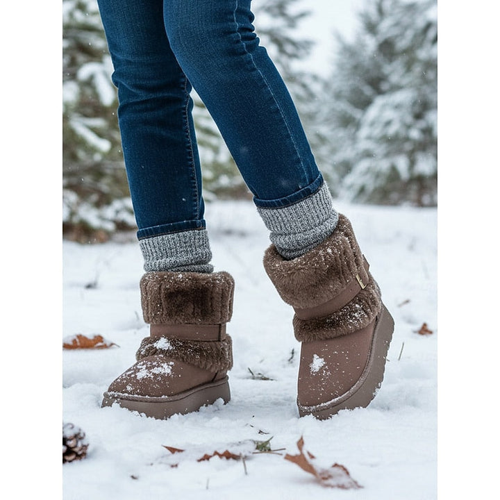 Cecily | Gezellige Sneeuwschoenen met Bontafwerking