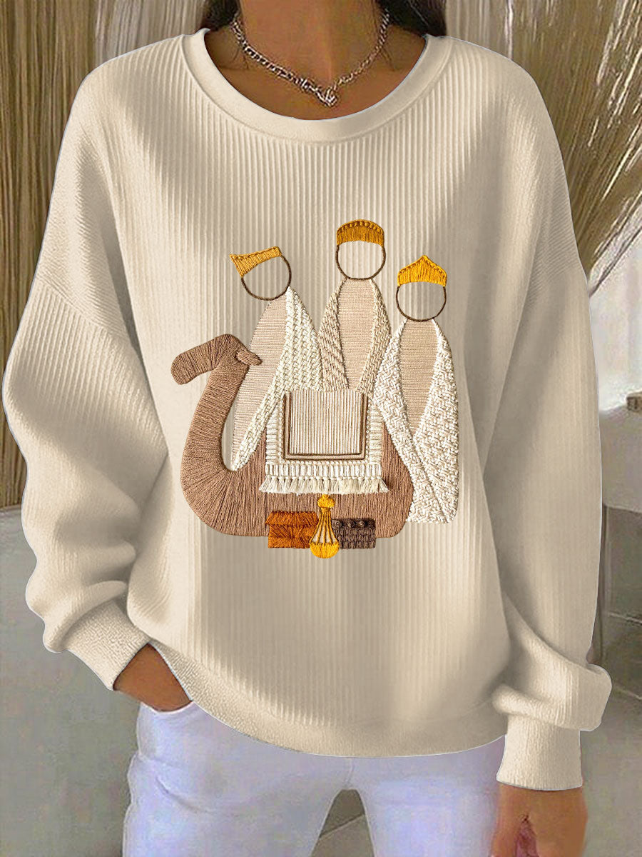 Dames Kerst-Jezus-Geboorte-Sweatshirts