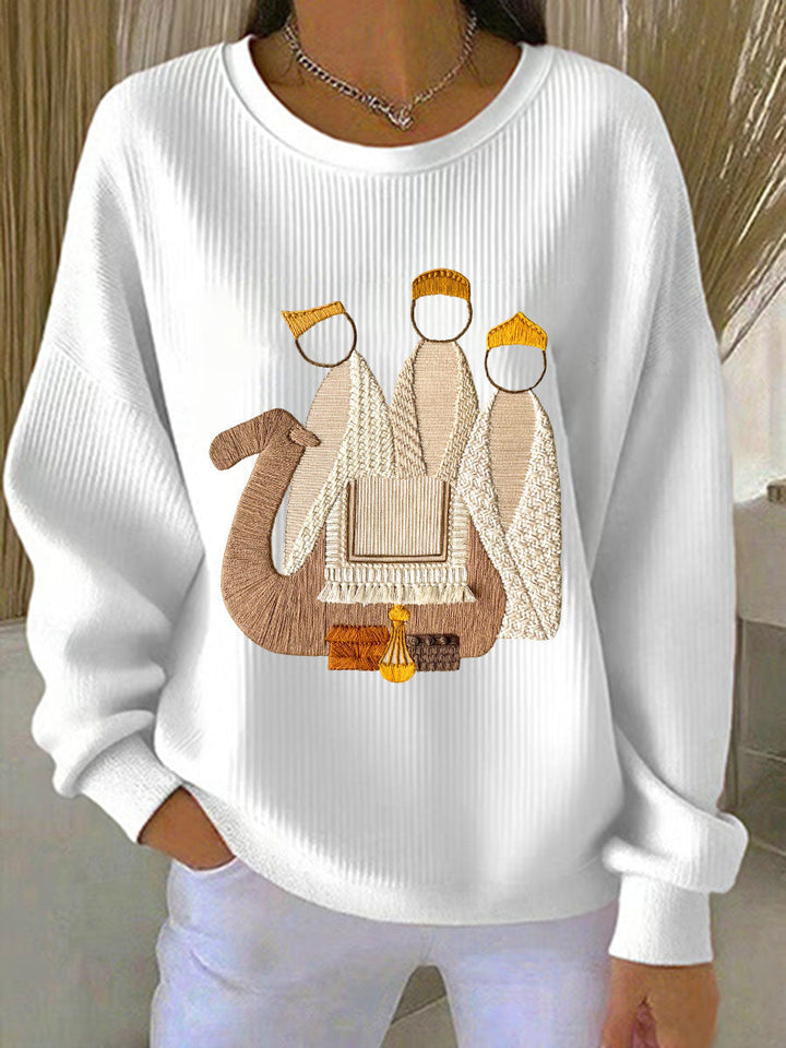 Dames Kerst-Jezus-Geboorte-Sweatshirts