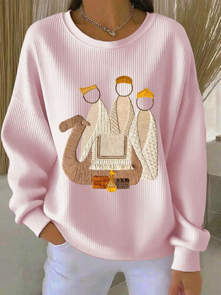 Dames Kerst-Jezus-Geboorte-Sweatshirts