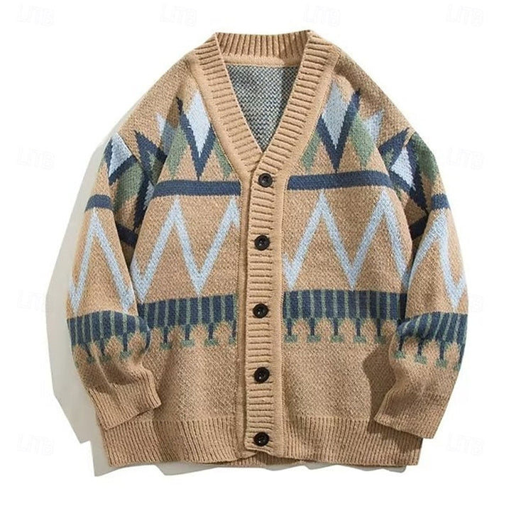 Marcus | Patroon Knopen Cardigan