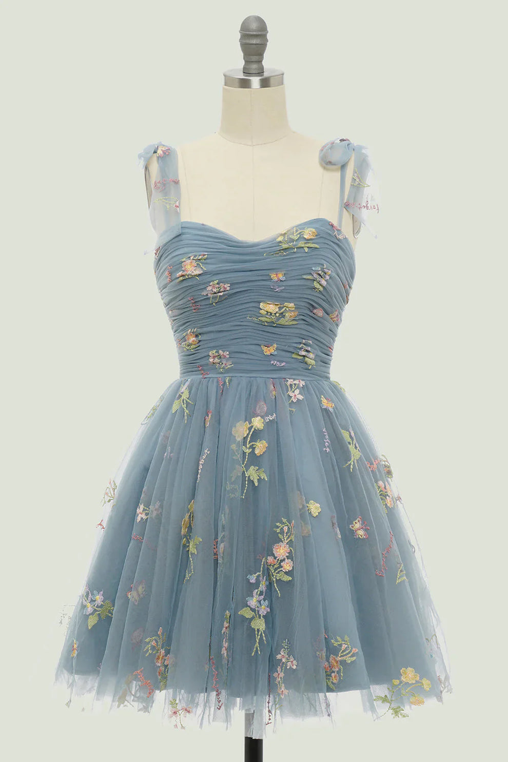 Avondjurk Maxi voor Dames Met Bloemenprint En Tule