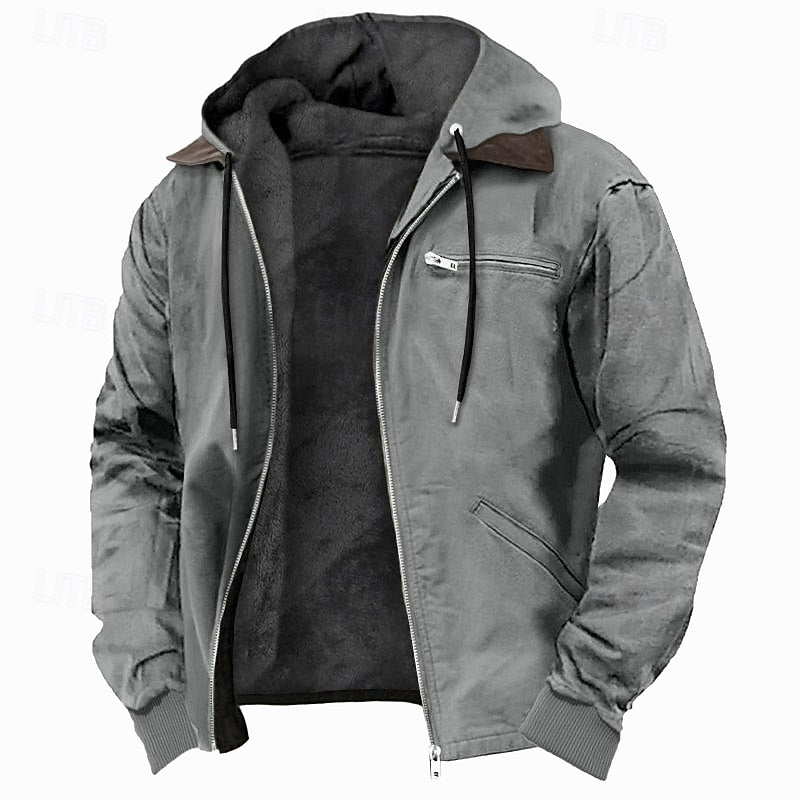 Gideon | Fleece-gevoerde Hooded Jast