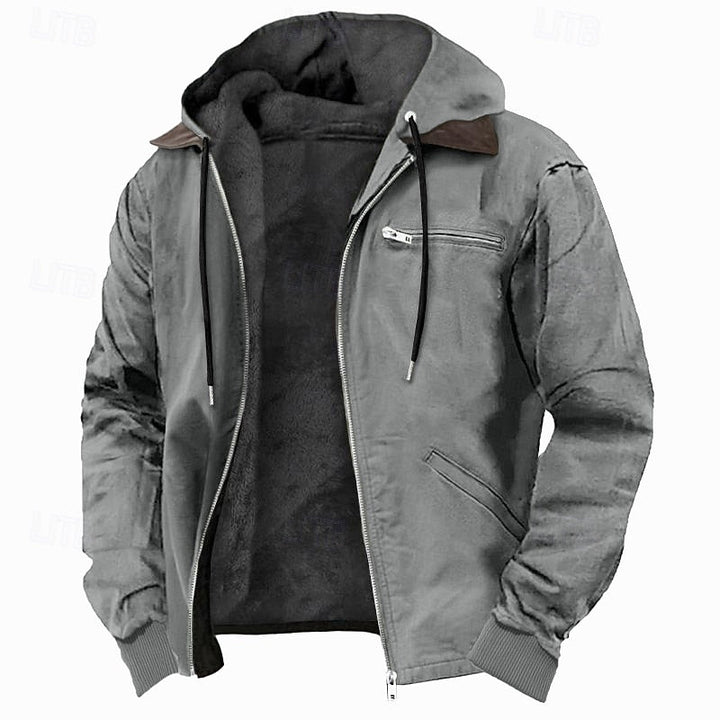 Gideon | Fleece-gevoerde Hooded Jast